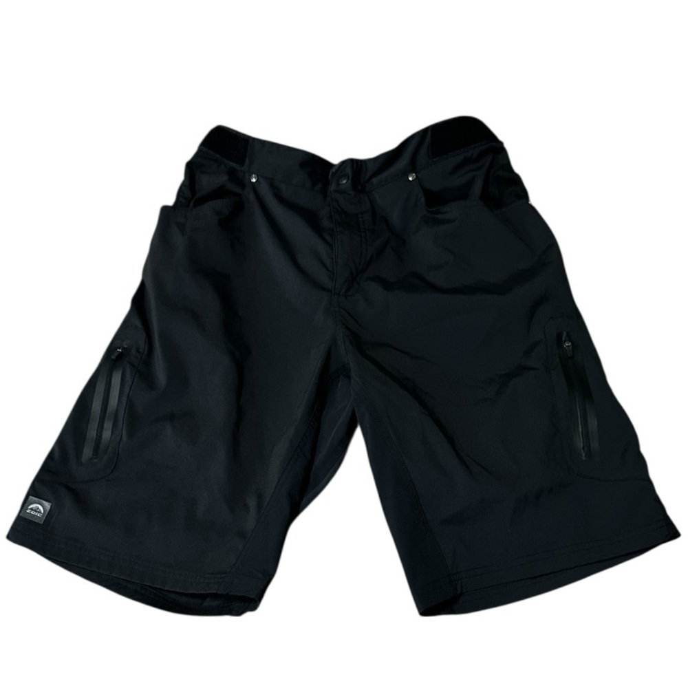 Zoic Ether MTB Shorts Men’s XL Black 12” Inseam Cycling Mtn Bike Lightweight